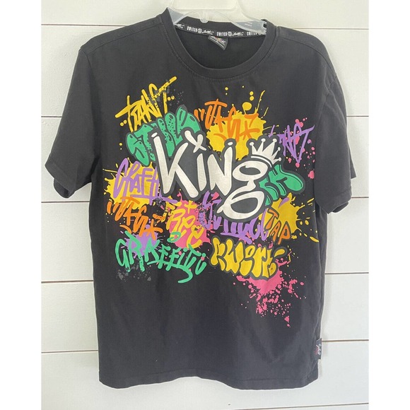 Switch Other - Switch Remarkable King Casual Black Graphic T-Shirt Mens Size Large